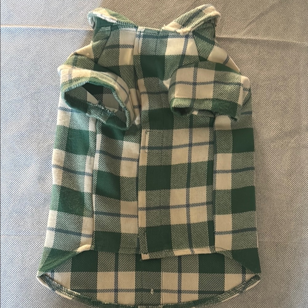 Green Plaid Dog Jacket